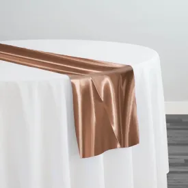 10pcs - Bridal Satin Table Runner 14"x108" - Camel 249