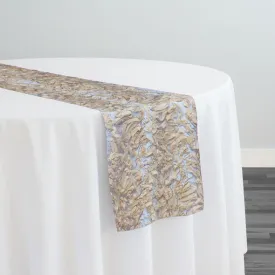 10pcs - Patina Sheer Table Runner 14"x108" - Champagne