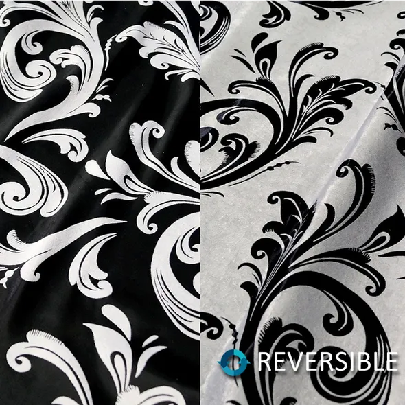 15pcs - Regal Jacquard (Reversible) Table Runner 14"x90" - Black