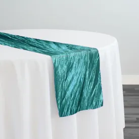 6pcs - Accordion Taffeta Table Runner 14"x108" - Oasis