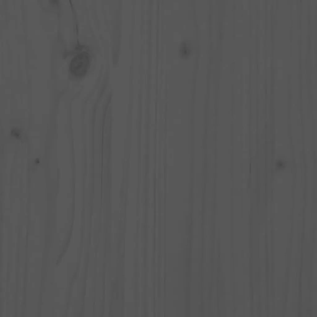 Bedside Cabinet 2 pcs Grey 79.5x38x65.5 cm Solid Wood Pine