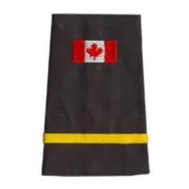 Canada Flag 1 Bar Gold Slip-Ons