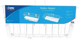 Carex Snap On Walker Basket with Tray 16" x 6" x 7"