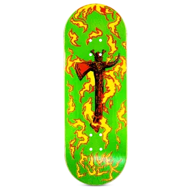 Five Luck Fingerboard Deck - Sacred Axes Green