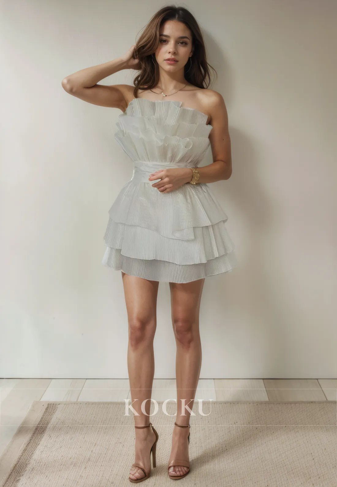 Gorgeous & Charming Off-Shoulder Sleeveless Party Homecoming Dress
