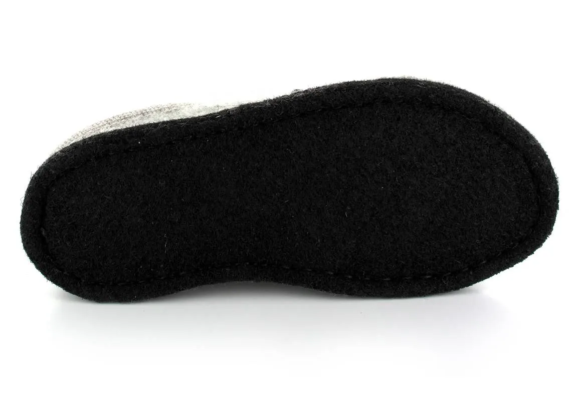 HAFLINGER® Dog Slippers | Flair Dachshund, Stone-Gray