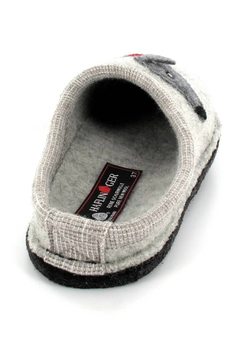 HAFLINGER® Dog Slippers | Flair Dachshund, Stone-Gray