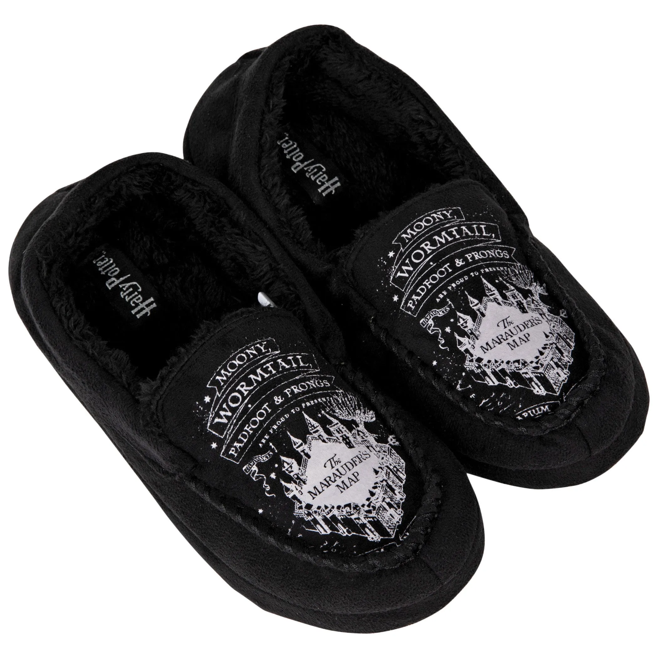 Harry Potter Marauders Map Men's Moccasin Slippers