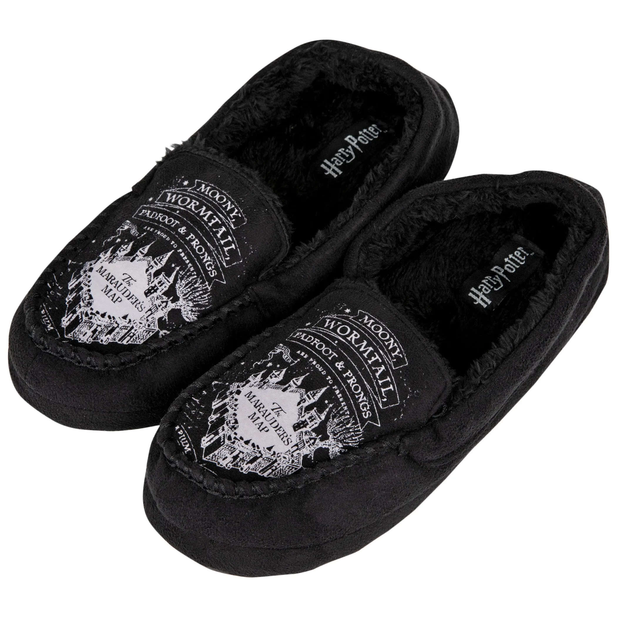 Harry Potter Marauders Map Men's Moccasin Slippers