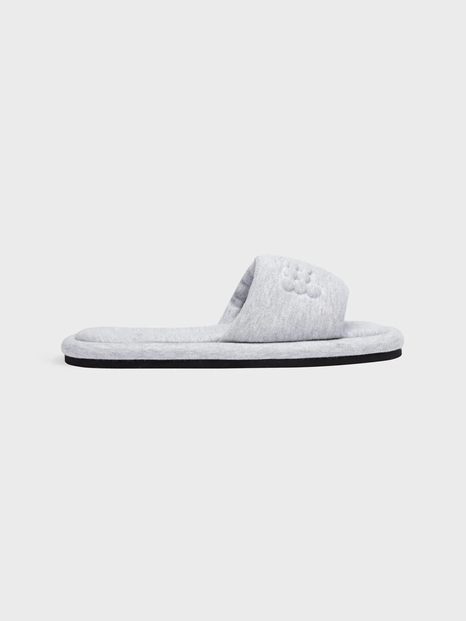 Jersey Slippers—grey marl