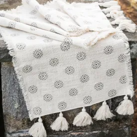 Medallion with Tassels Table Runner