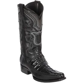 Men's Los Altos Original Caiman Tail and Deer European Square Toe Boots 76F01
