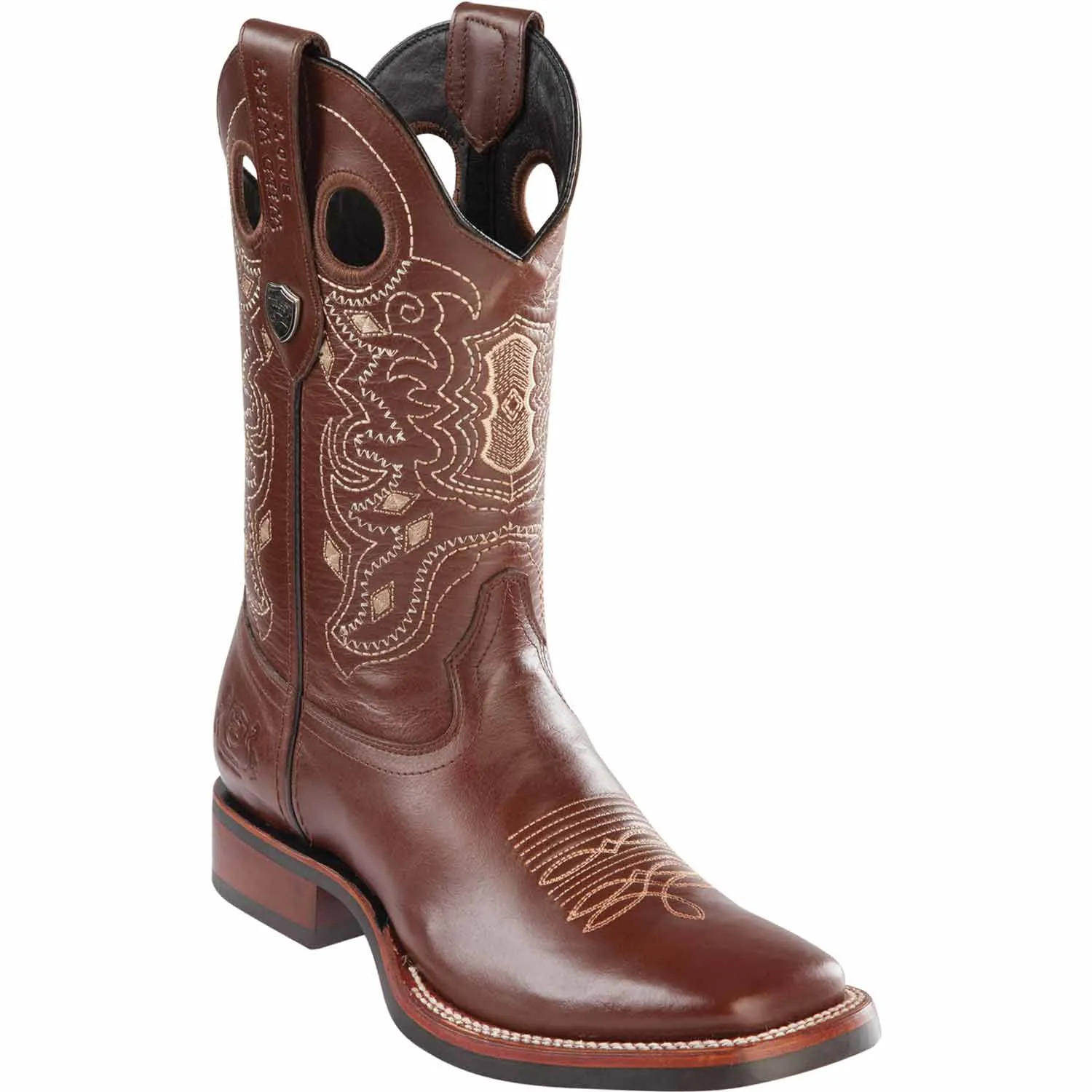 Men's Wild West Genuine Leather Ranch Toe Boot 28253807