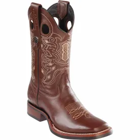 Men's Wild West Genuine Leather Ranch Toe Boot 28253807