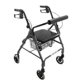 ProBasics Aluminum Rollator with 6” Wheels, Black (1EA)