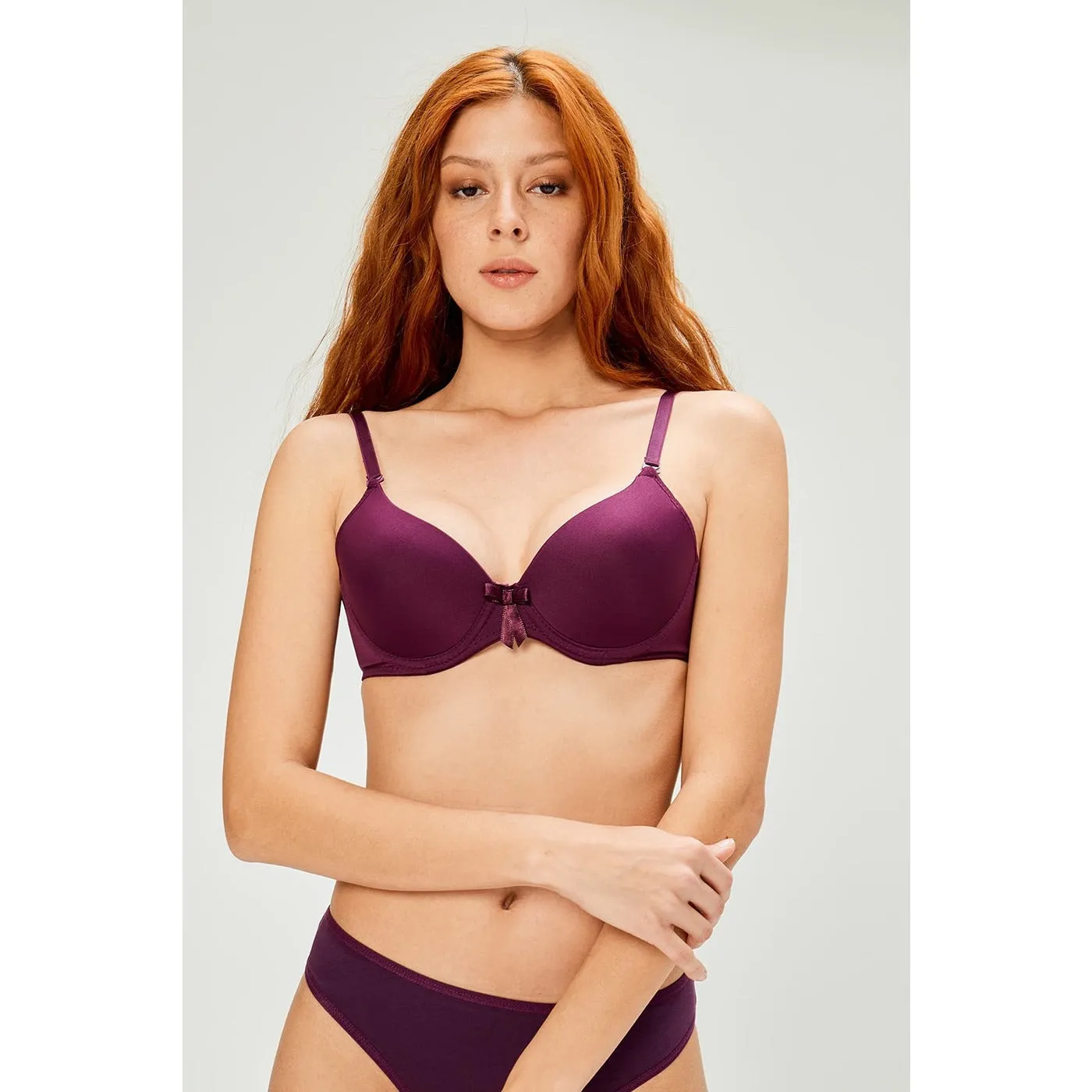 Supportive Purple Lingerie Set