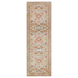 Vama Multicolour Machine Washable Foldable Runner Rug