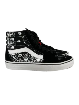 Vans SK8-Hi Bandana Black/White [VN0A32QGD9S1] Mens Sneakers C1660