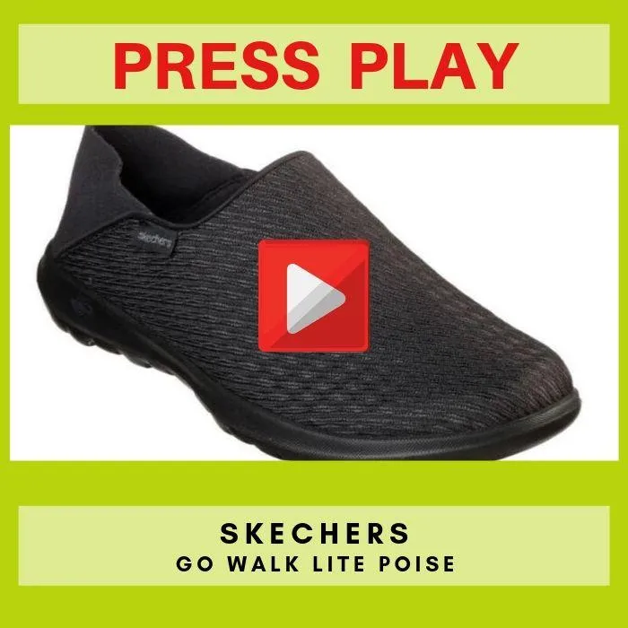 Womens Skechers - Go Walk Lite Poise Convertible Slip Ons Purple 16388 Mules