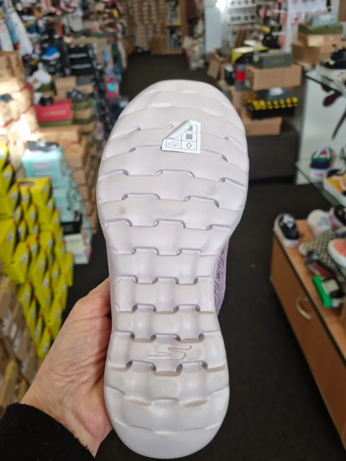 Womens Skechers - Go Walk Lite Poise Convertible Slip Ons Purple 16388 Mules