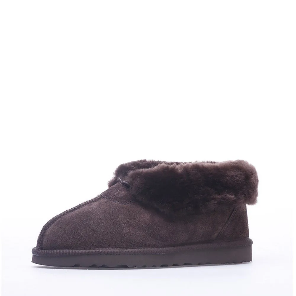 Wool Ugg Slippers - Chocolate