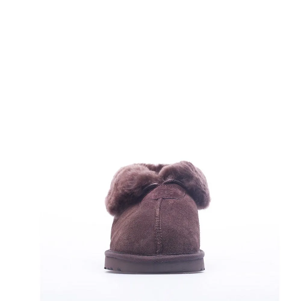 Wool Ugg Slippers - Chocolate