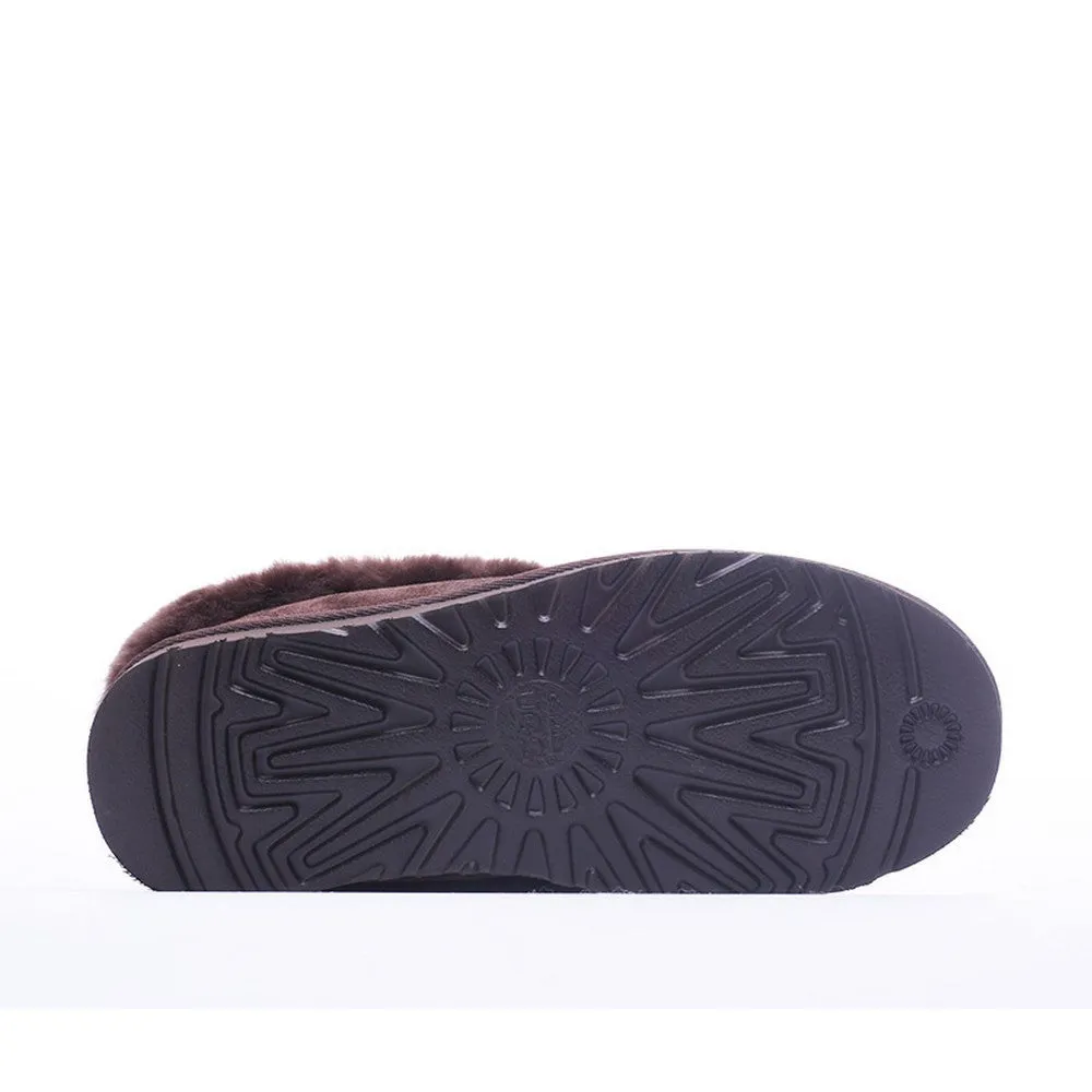 Wool Ugg Slippers - Chocolate